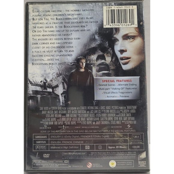 The Boogeyman (DVD, 2005, Special Edition) - Picture 2 of 2